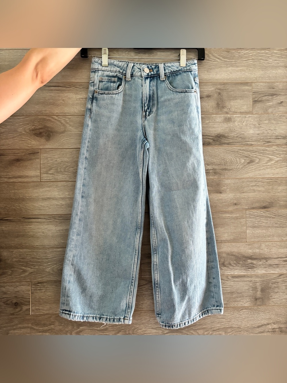 Zara Girls Wide Leg Jeans, Size 8